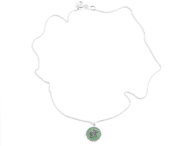 WONDERLAND<br>Necklace, green apple